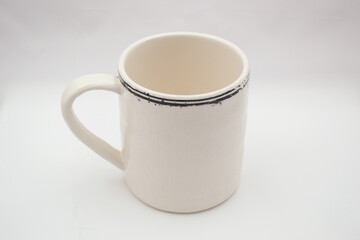 white cup or mug on white