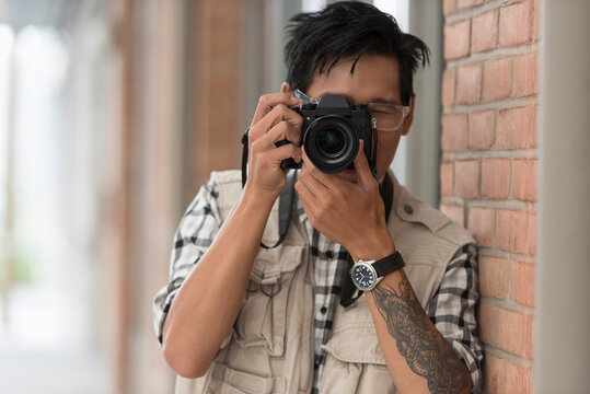Man photographing