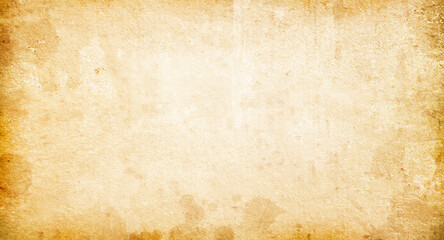 Texture of old faded vintage paper, beige retro background,grunge paper with spots and streaks