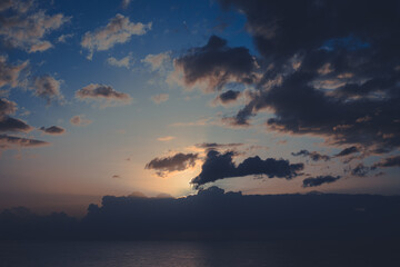 sunrise by the ocean