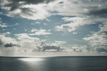 clouds over the sea