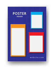 Poster design with chalkboard composition. Vector illustrations for books, social media stories, Pag etc.