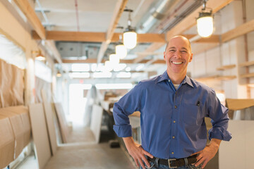 Portrait of smiling business owner