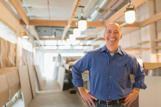 Portrait of smiling business owner