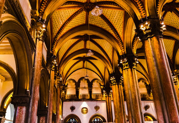 interior of an old British architechture in India