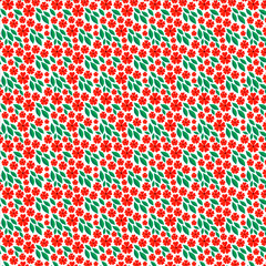Pattern with poppies