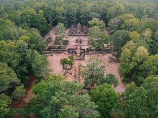 Fototapeta na wymiar Presh Ko Temple, Holy Cow Temple, Rolus Group, Cambodia Temple