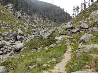 mountain trail in the mountains