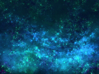 幻想的でファンタジーの様な綺麗な抽象画