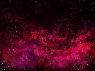 幻想的で抽象的な光が零れるような赤い空間