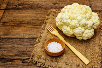 Fresh cauliflower cabbage harvest