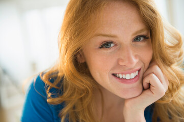 Portrait of attractive woman