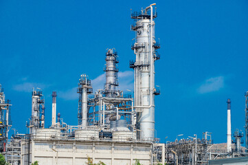 Industrial zone,The equipment of oil refining,Close-up of industrial pipelines of an oil-refinery...