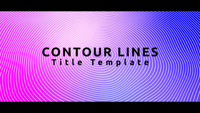 Contour Lines Full Frame Title