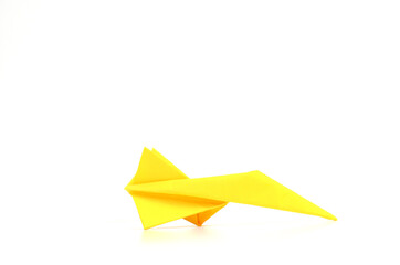 origami paper fighter jet