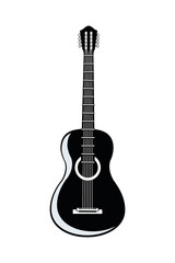 Fototapeta premium guitar acoustic instrument musical icon