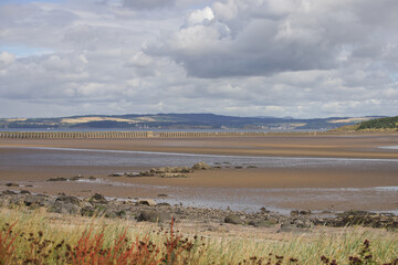 Firth of Forth coastline at low tide