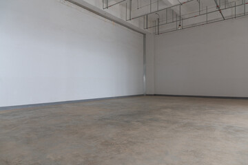 Empty space in concrete interior