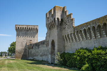 Obraz premium The walls of the medieval city of Avignon