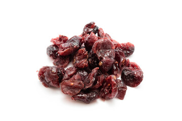 dried cranberry isolated on white background