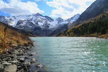 Poperechnoye Lake in Altai mountains, Russia