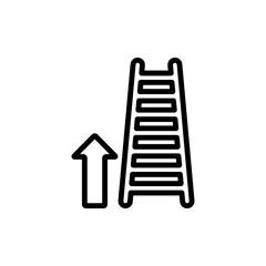 Step ladder Icon Design Vector Template Illustration