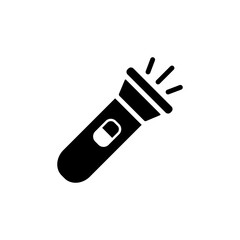 Flashlight Icon Design Vector Template Illustration