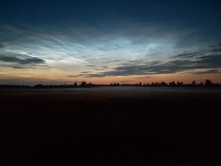 sunset in the mountains