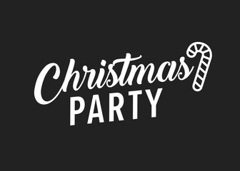 Christmas Party Vector Text, Holiday Greeting Card, Merry Christmas Illustration Background