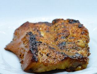 French ribs with dry rub roasted in the oven