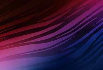 Dark Blue, Red vector blurred bright template.