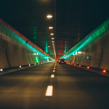 Tunnel With Cars