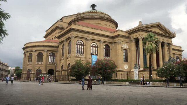 Palermo, Italy, the theater Massimo opera house