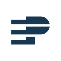 E logo EP Vector icon illustrations