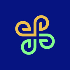 E logo EP Vector icon illustrations