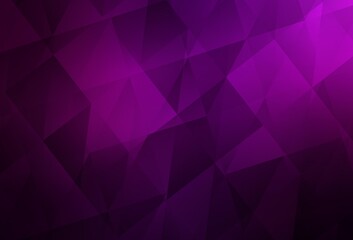 Obraz premium Dark Pink vector abstract polygonal template.