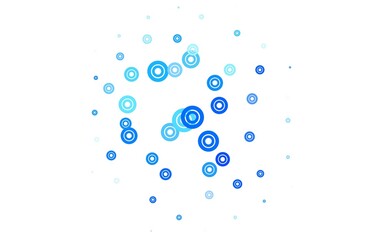 Light BLUE vector template with circles.
