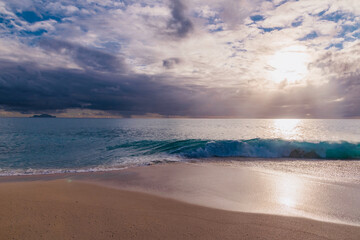 panorama island of Sint Maarten island in the Caribbean