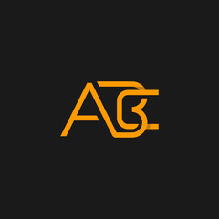 ABC initial modern logo design vector icon template, ABC creative initials letter logo concept.	