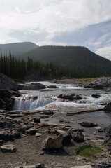 Elbow Falls on a Smoky Day