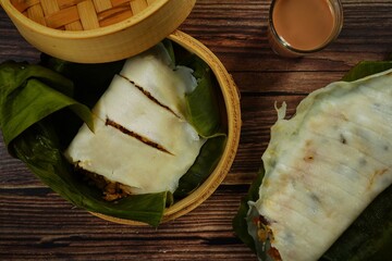 Ela or ila Ada  Adai -Traditional Kerala steamed breakfast, selective focus © vm2002
