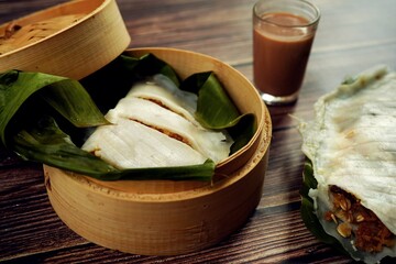 Ela or ila Ada  Adai -Traditional Kerala steamed breakfast, selective focus © vm2002