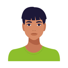 man avatar character isolated icon