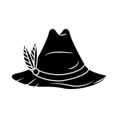 tyrolean hat germany isolated icon