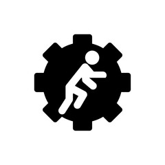 Gear man icon