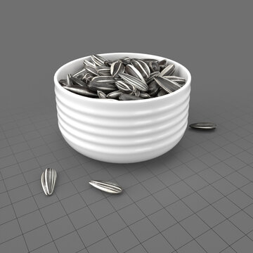 Sunflower seeds in bowl