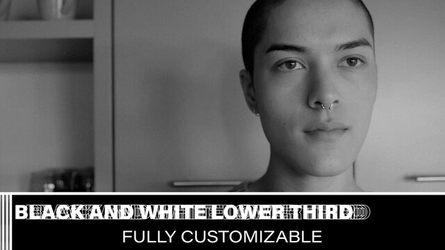 Black and White Lower Third