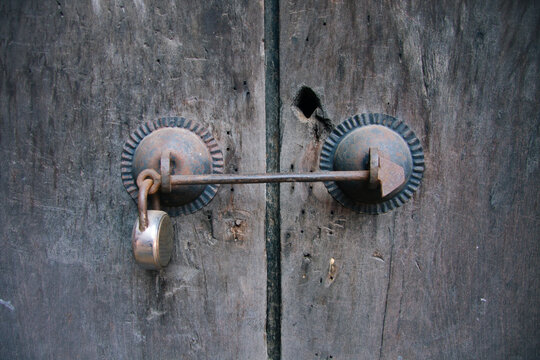An old door lock.