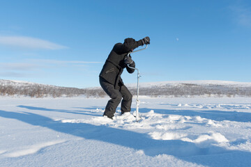 Fototapeta na wymiar Neve em Alta, Noruega