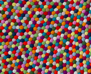 arrière plan coloré tapis boules feutre